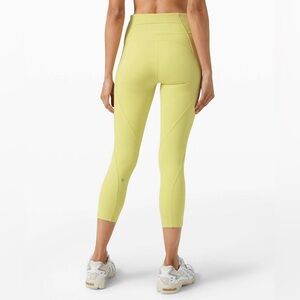 Lululemon Time To Sweat Crop 23" in Lemon Vibe